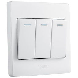 公牛三開單控帶熒光墻壁開關(guān)G07K311Y 夜間照明的貼心伴侶